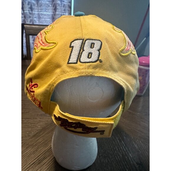 M&M's NASCAR Chase Authentics Hat Adjustable Kyle Busch 2014 Yellow & White embr - Picture 7 of 15